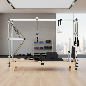 Горячая распродажа: многофункциональный регулируемый тренажер «Кадиллак» из кленового дерева 3-в-1 для пилатеса, йоги и фитнеса, цена от производителя - Product Image 1