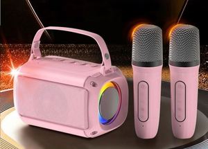 Outdoor Fashion Family <strong>Karaoke</strong> With Wireless Microphone BT Cute Color Speakers Player <strong>System</strong> - Product Image 3