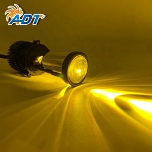 ไฟหน้าโปรเจคเตอร์เลเซอร์ LED รุ่น Tri Colors Fisheye Y6S 3000K 4300K 6000K 12V 20W H4 Mini Projector Lens สำหรับรถยนต์ - Product Image 6
