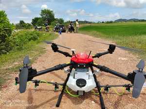 Eft lắp ráp tốt nhất sợi carbon nông nghiệp Drone phun khung với X8 hobbywing động cơ thiết lập năng suất cao e410p hệ thống PNP - Product Image 6