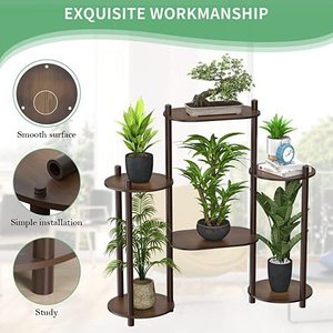 Threaded balcony-specific cross-border flower rack, indoor living room floor-standing multi-layer green ivy <b>shelf</b>, green plant - Product Image 2