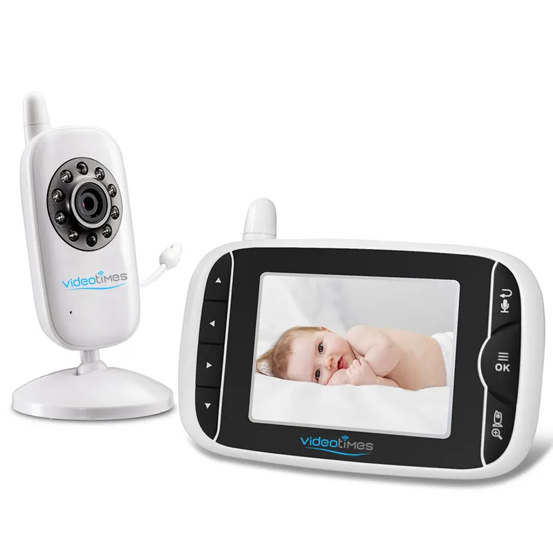 Hellobaby 3.2 inç İngiltere tak monitörü bebek iki yönlü Talkback bebek izleme monitörü