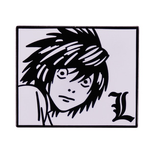 Épingles à badges en métal cloisonné Yagami Light Anime de haute qualité, 7 couleurs, artisanat métallique, en sachet OPP et emballage sur carte - Product Image 4