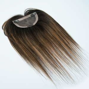 ท็อปเปอร์ผมแท้จากรัสเซีย ฐานลูกไม้ 3*5 นิ้ว พร้อมหน้าม้า 100% แท้ ดูเป็นธรรมชาติ - Product Image 5