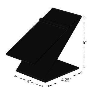 6 "scarpa Riser Z Forma Inclinato Acrilico Contro Parte Superiore Del Basamento con Heal di Arresto - Product Image 2