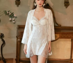 Camisón Sexy con Espalda Descubierta y Escote Profundo en V, con Relleno en el Pecho, Estampado de Dibujos <span class=keywords><strong>Animados</strong></span>, para Mujer - Product Image 1