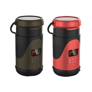 วิทยุฉุกเฉินแบบมือหมุนพลังงานแสงอาทิตย์ DF583 กันน้ำ สำหรับวิทยุพยากรณ์อากาศ NOAA V2.0 แบตสำรอง 3000-5000mAh ไฟฉาย LED สำหรับตั้งแคมป์ - Product Image 3