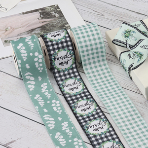 Personnalisé Feuilles Toile De Jute Verdure Bande Décorative Floral Filaire Bord <span class=keywords><strong>Ruban</strong></span> Pour La Fête De Mariage <span class=keywords><strong>Bouquet</strong></span> De <span class=keywords><strong>Mariée</strong></span> Printemps Arc Couronne <span class=keywords><strong>DIY</strong></span> - Product Image 4