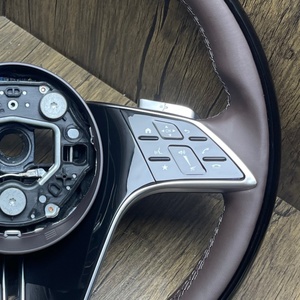 Volante de cuero para <span class=keywords><strong>Maybach</strong></span> para Benz S300 S320 S500 W222 W213 W223 W205 W204 S400 S450 S500 S350 Volante completo - Product Image 3