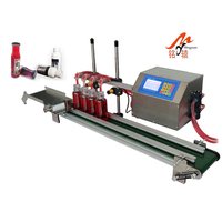 Petite échelle eau peinture jus savon liquide shampooing beurre lait embouteillage remplissage bouchage et étiquetage machine