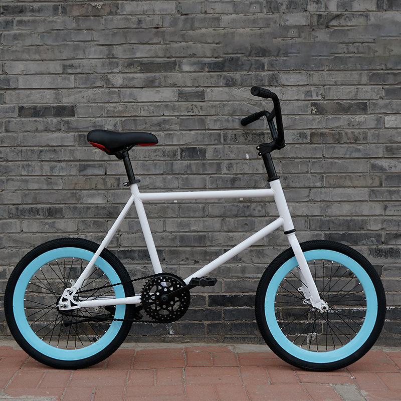 Jante de vélo blanche/bleue