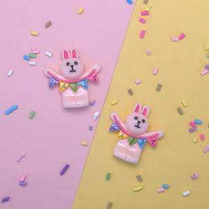 Ensemble <span class=keywords><strong>de</strong></span> collection <span class=keywords><strong>de</strong></span> figurines <span class=keywords><strong>de</strong></span> lapins et <span class=keywords><strong>de</strong></span> poussins en résine à dos plat, peintes artistiquement, pour artisanat et cabochons, personnalisables en gros, thème féerique - Product Image 5