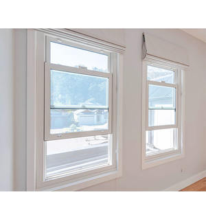 Fenêtre américaine à double guillotine, fenêtre <span class=keywords><strong>coloniale</strong></span> personnalisée en alliage d'aluminium résistant aux intempéries - Product Image 1