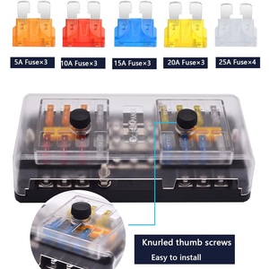 Caja de Fusibles a Prueba de Polvo y Agua de 100A, 16 Vías, 12 Circuitos, Panel de Distribución de Fusibles Marinos, Portafusibles de Cuchilla ATC ATO - Product Image 3