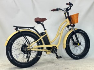 Wholesale OEM Ebike 48V 15Ah Lithium Battery Electric City <strong>Bike</strong> 26inch Step Thru Fat Tire Electric <strong>Bike</strong> - Product Image 2