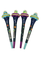 Stylo bille rotatif créatif en forme de vaisseau spatial, directement du fabricant, cadeaux en gros