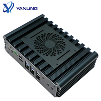 Conception professionnelle 3 * In-tel i225-V 2.5G LAN pc industriel 16 broches GPIO Phoenix terminal pc intégré