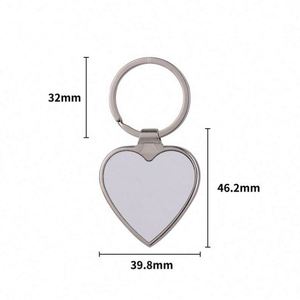 Wholesale Sublimation Mirror <b>Metal</b> Blank Keychain Custom Personalize DIY Photo Sublimation <b>Key</b> <b>Chain</b> Blanks Promotion <b>Key</b> Rings - Product Image 2