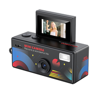 Mini caméra porte-clés rétro compacte avec écran rotatif à 180 degrés 1080P, portable pour vidéo, photo, voyage et études