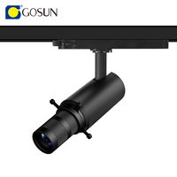 Projecteurs de plafond pour lustre à garantie 5 ans, éclairage sur rail carré à 10 degrés, projecteur LED carré sur rail 15W