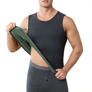 Men's Fleece Vest Plus Size Winter Warm Fleece Lined Inner Wear Sleeveless Thickened <b>Thermal</b> Base Layer Gilet - Product Image 3