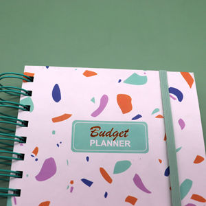 Joytop, venta al por mayor, diseño <span class=keywords><strong>de</strong></span> fragmentos multicolores, planificador <span class=keywords><strong>de</strong></span> presupuesto <span class=keywords><strong>de</strong></span> 12 meses, diario en espiral, cuaderno A5 con <span class=keywords><strong>agenda</strong></span> adhesiva - Product Image 2