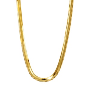 Collana a catena con osso di serpente di fascia alta in argento Sterling 925 morbido italiano <span class=keywords><strong>accessori</strong></span> di nicchia per la vendita di moda per le donne - Product Image 5