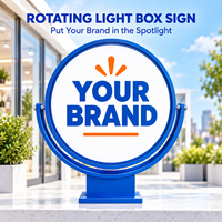 Panneau lumineux circulaire personnalisé avec logo, enseigne extérieure personnalisée pour entreprises, signalétique lumineuse LED ronde pour magasin