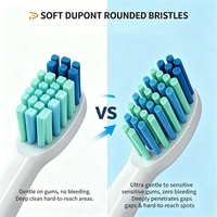 Kit de soins bucco-dentaires portable de voyage, brosse à dents sonique rechargeable étanche IPX7 et irrigateur buccal sans fil, nettoyeur de dents à domicile