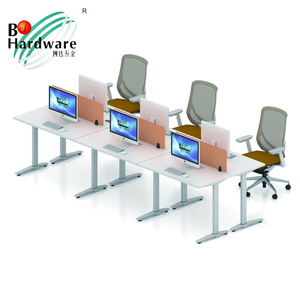 गर्म बेचने के लिए टी आकार का धातु टेबल पैर 2 व्यक्ति कार्यालय डेस्क - Product Image 3