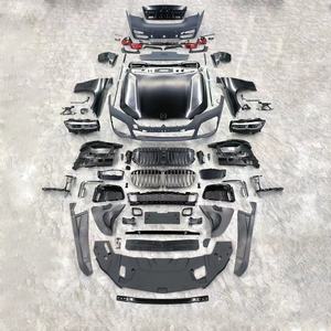 Kit de carrosserie pour <span class=keywords><strong>BMW</strong></span> F01/F02 série 7 2008-2015 mise à niveau <span class=keywords><strong>2020</strong></span> nouveau modèle avec feux de pare-chocs avant et arrière, ailes de capot - Product Image 2