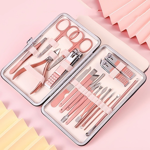 Ensemble de coupe-ongles promotionnel, cadeaux personnalisés avec logo, en alliage or rose, kit de <span class=keywords><strong>manucure</strong></span> de dessin animé, coupe-ongles, 18 pièces/ensemble - Product Image 3