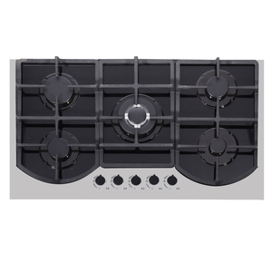 Yeni Tasarım 5 Gözlü Ankastre Gazlı Ocak Döküm Yüzey Enerji Tasarruflu A+++ Sınıfı 860x510mm Ev Tipi Restoran Masası İçin - Product Image 1