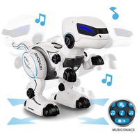 Dinosaurio de Control Remoto, Robot RC Inteligente Programable, Juguete de Tiranosaurio Rex para Niños, Camina, Baila, Rugido, Robots Dinosaurio con Luces LED