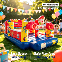 Structure gonflable de jeu pour enfants, clown de dessin animé en PVC de 0,55 mm, pour intérieur et extérieur