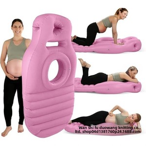 <span class=keywords><strong>Lit</strong></span> gonflable personnalisé en PVC floqué pour femmes enceintes, vente en gros directe d'usine, matelas de couchage portable et confortable - Product Image 2