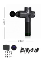 Pistolet de massage à écran LCD Pistolet à messages Booster de tissus profonds Pistolet à percussion corporelle de haute qualité