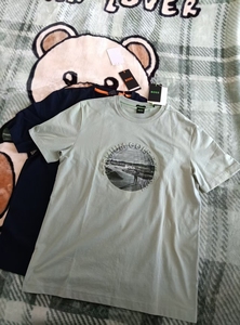 เสื้อยืดลำลองผู้ชายสุดเทรนด์ปี 2026 คุณภาพสูง พิมพ์ลายแบบเข็มเจาะ ผ้าฝ้ายแท้ นุ่มสบายผิว เสื้อยืดลำลองผู้ชาย - Product Image 2