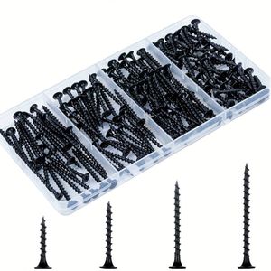 Hot Selling Wood Drywall Screw Black Zinc Plated Bugle Head Gypsum Screw 3.5*25 Self Tapping Drywall Screws - Product Image 1