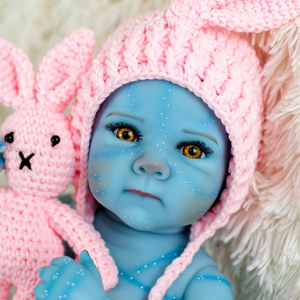 Lifereborn 18 pollici 46cm Avatar dipinto bambole Reborn completo in vinile corpo realistico alieno modello bambole giocattoli per bambini regali - Product Image 4