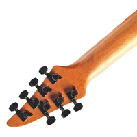 Guitare électrique OEM personnalisée en usine corps en bois d'acajou 7 cordes prix érable palissandre arrière/côté matériel guitare électrique
