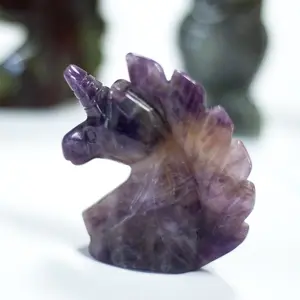 crystals healing stones crystal carvings wholesale crystal unicorn for Home Decoration