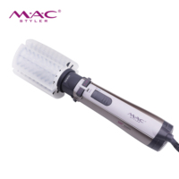 Sèche-cheveux ionique en céramique professionnel MAC 3 en 1, lisseur, volumateur, brosse, têtes interchangeables, outil de coiffage multi-tempo