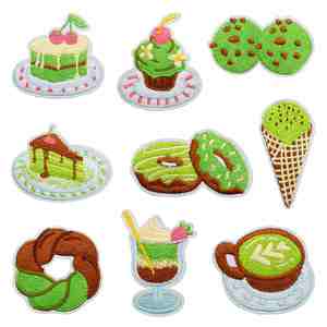 Parches Bordados Termoadhesivos de Postres Gourmet: Tiramisú, Pasteles, Donuts y Helados - Product Image 1