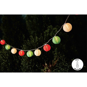 IP65 Plastic Coastal Lantern <b>String</b> Light AC Powered Warm Glow 6ft Decor for Patio <b>Garden</b> Bedroom Holiday - Product Image 3