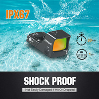 Ohhunt Optics 1x15x21 Viseur point rouge tactique Shake Awake, 10 niveaux de luminosité, étanche IPX67, viseur réflexe