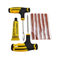 Utilisation d'urgence 8 pièces alésoir de forage vulcanisation Tubeless pneu crevaison bande de réparation réparation cloutage ensemble d'outils