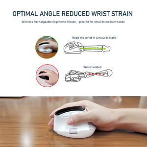 Precio de fábrica Ratón PAW3220 Sensor Sem Fio Ratón ergonómico para computadora Gamer 2,4g + BT Ratón inalámbrico recargable para juegos - Product Image 2