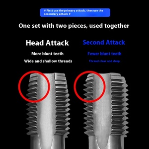 Hss6542 thẳng sáo tay <span class=keywords><strong>tap</strong></span> Set M3 M4 M5 M6 M8 M10 M12 Chủ Đề Công cụ cắt thép kim loại threading máy khai thác - Product Image 2