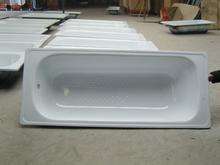 Vente en gros pas cher XG1600B1F <span class=keywords><strong>Baignoire</strong></span> carrée en <span class=keywords><strong>acier</strong></span> style émaillé blanc émaillé populaire pour une utilisation en intérieur dans les appartements - Product Image 4